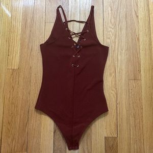 Express Amber Tank Bodysuit - like new!